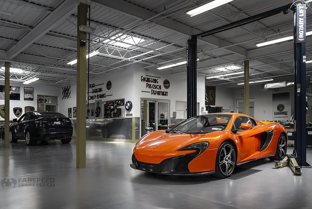 McLaren 650S in Shop