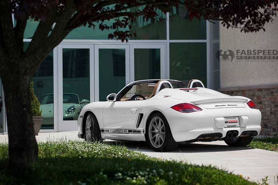 Porsche 987.2 Boxster Spyder Rear Angle