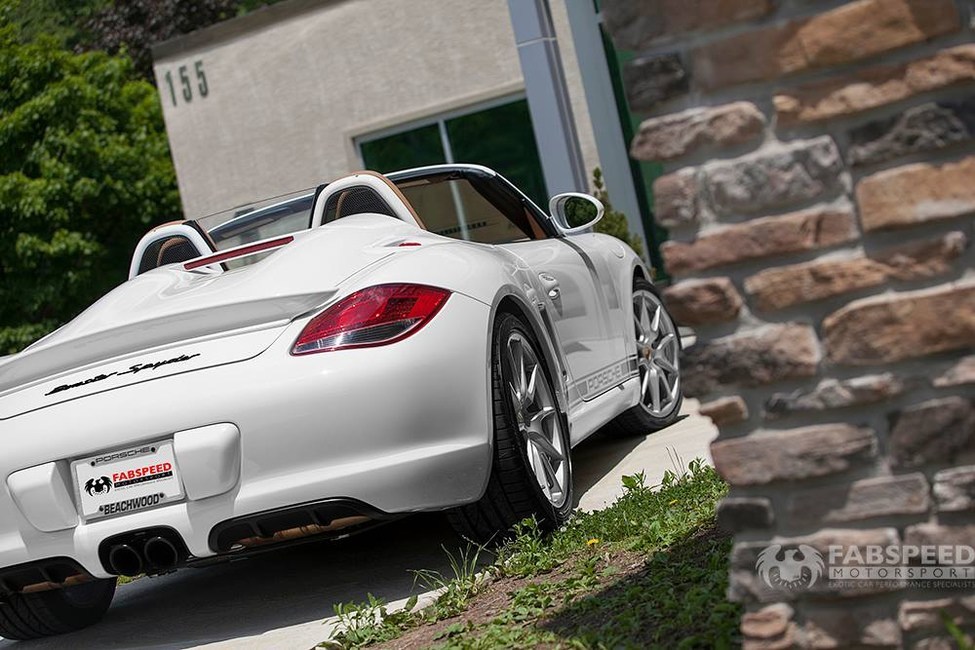 Porsche 987.2 Boxster Spyder Rear Angle 2