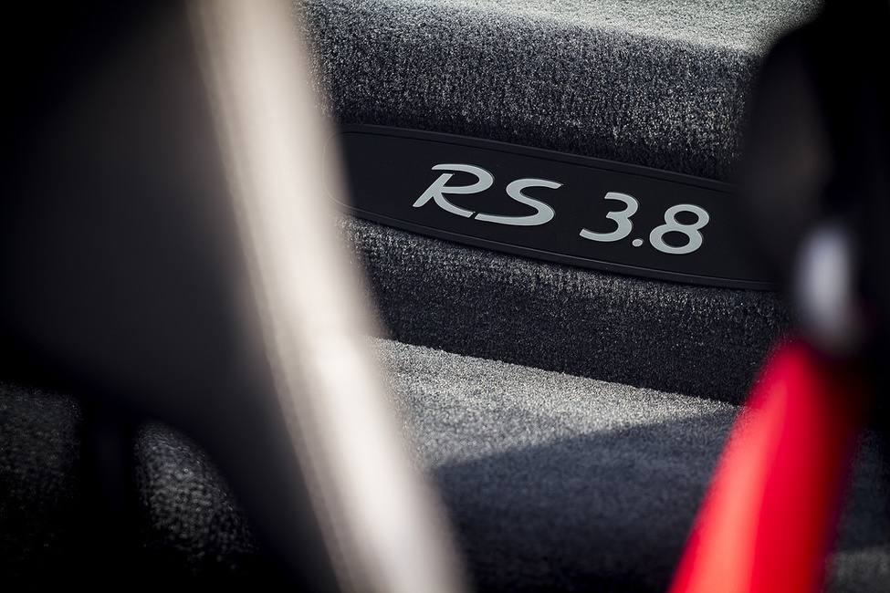 Porsche GT3 RS 3.8 interior badge