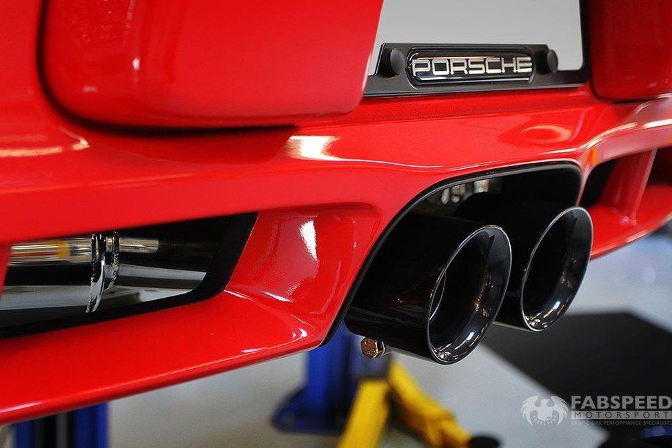 Porsche Cayman R on Lift Tips 2